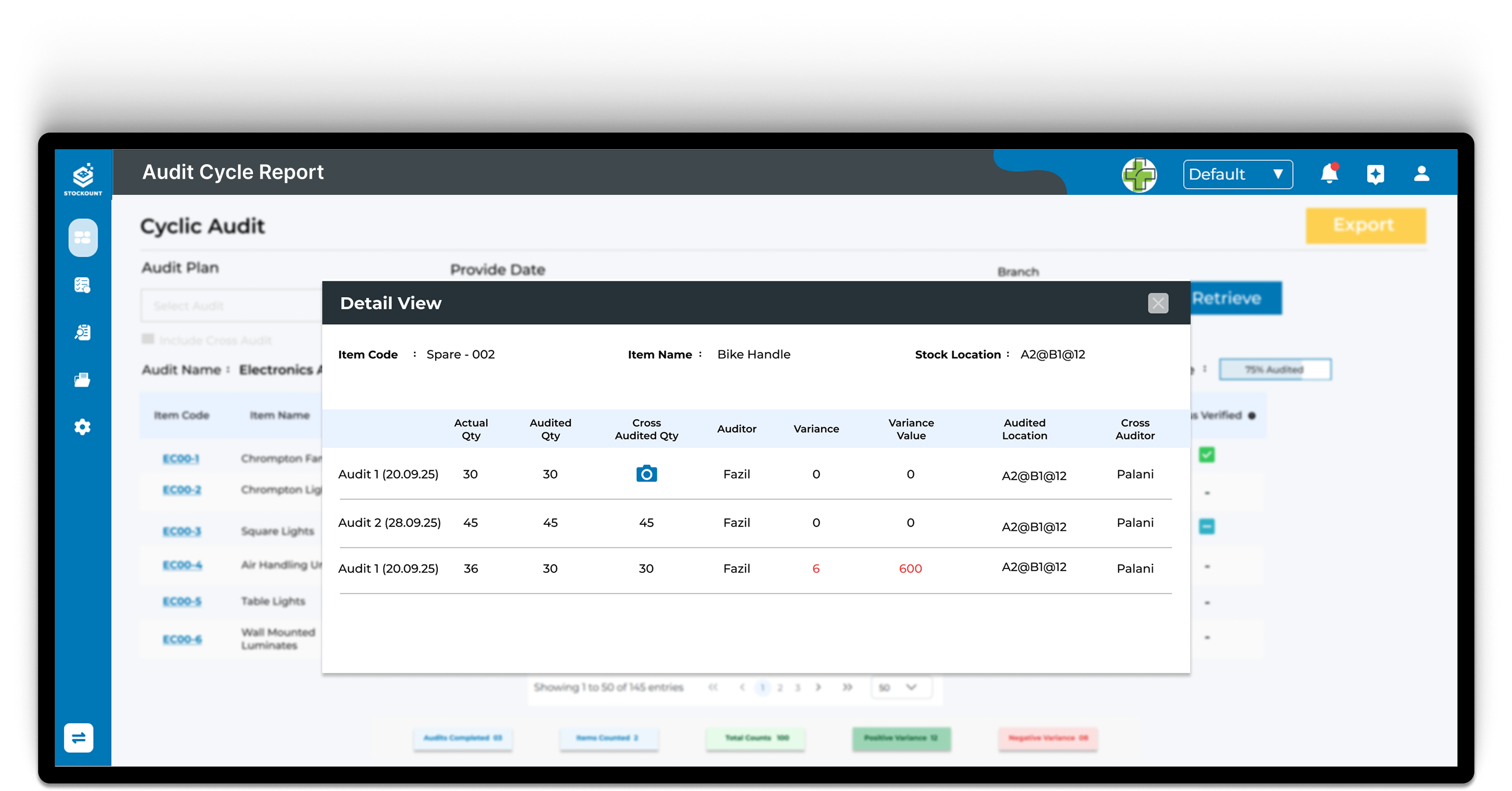 Procurement Dashboard Screenshot